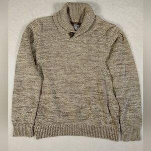 Boy's Large Silverlake Marled Brown/Tan Pullover Sweater Cotton Blend